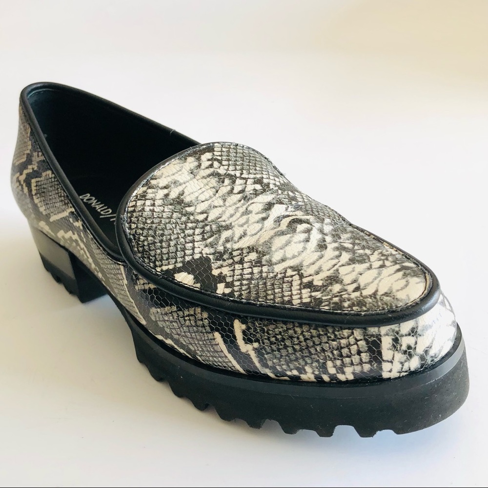 Donald J. Pliner ‘Enza’ Python Platform Loafers - image 4